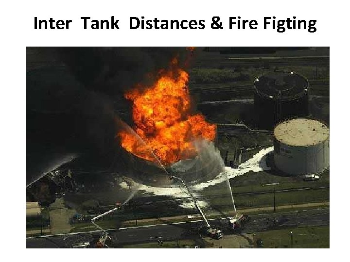 Inter Tank Distances & Fire Figting 