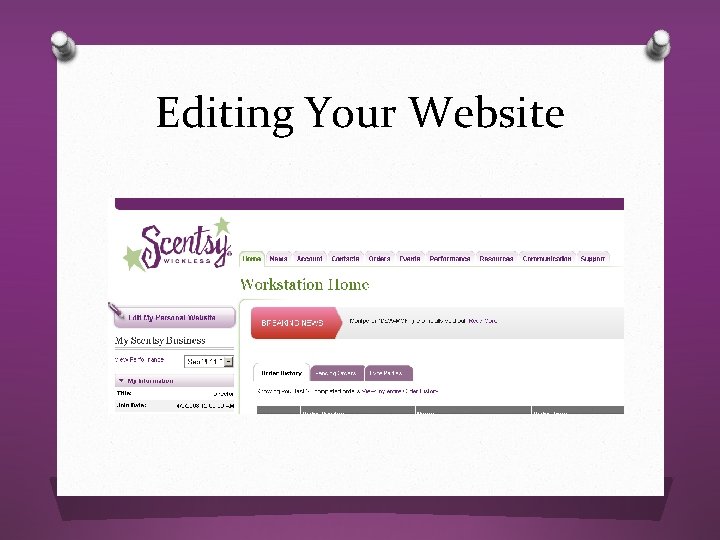 Editing Your Website 