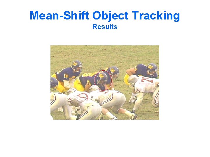 Mean-Shift Object Tracking Results 