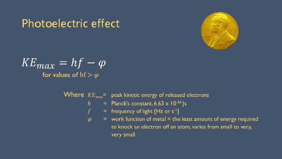 Photoelectric effect 