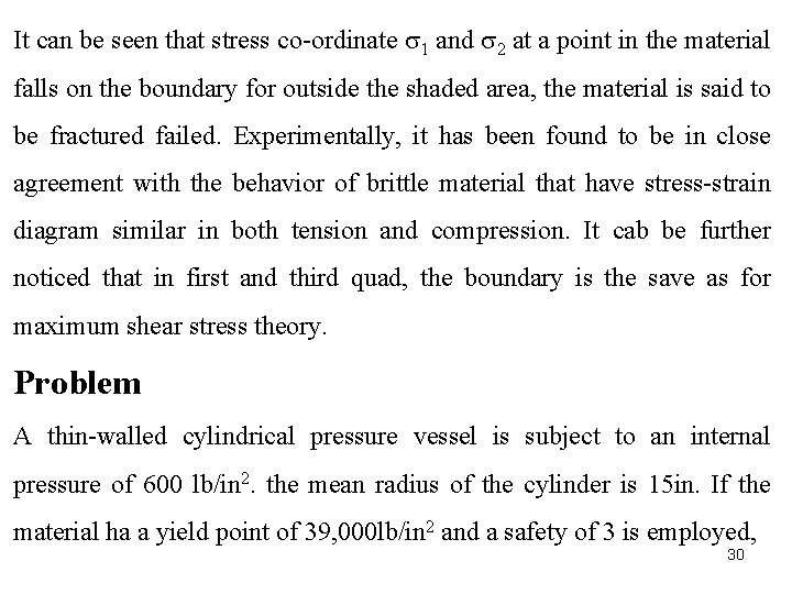 It can be seen that stress co ordinate 1 and 2 at a point