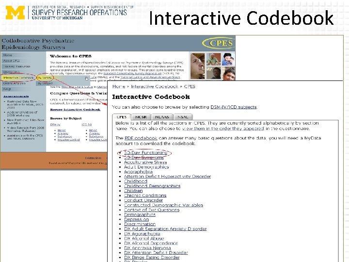 Interactive Codebook 11 © 2014 by the Regents of the University of Michigan 