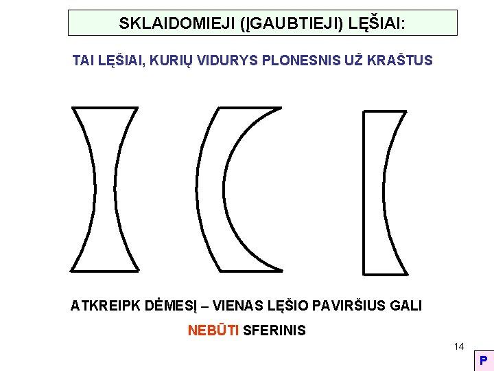 SKLAIDOMIEJI (ĮGAUBTIEJI) LĘŠIAI: TAI LĘŠIAI, KURIŲ VIDURYS PLONESNIS UŽ KRAŠTUS ATKREIPK DĖMESĮ – VIENAS