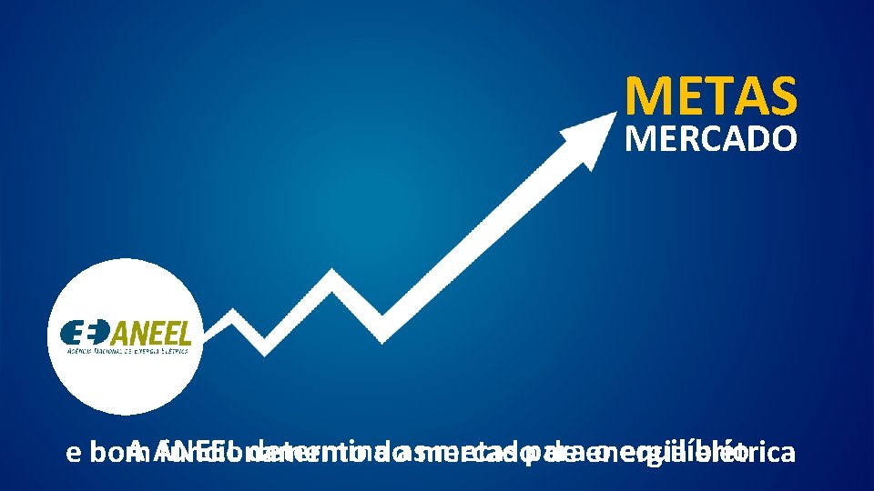 METAS MERCADO A ANEEL determinadoasmercado metas para o equilíbrio e bom funcionamento de energia