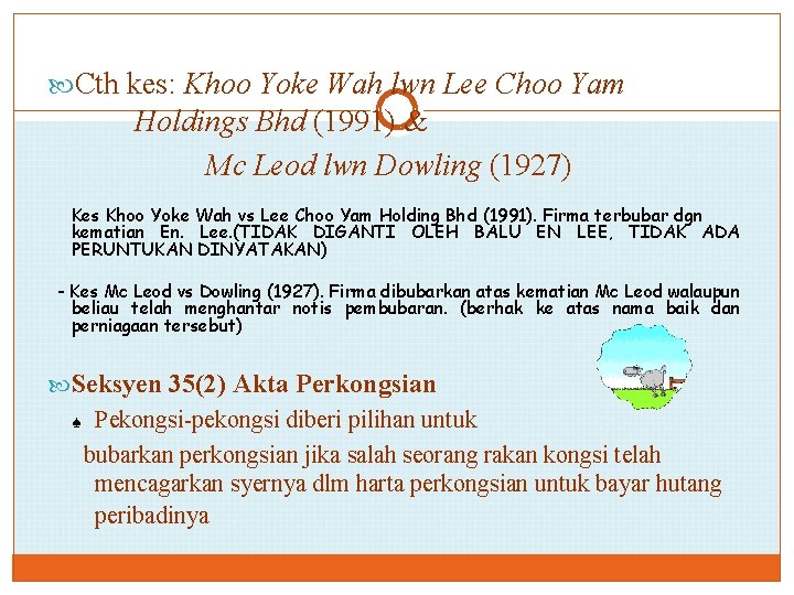  Cth kes: Khoo Yoke Wah lwn Lee Choo Yam Holdings Bhd (1991) &