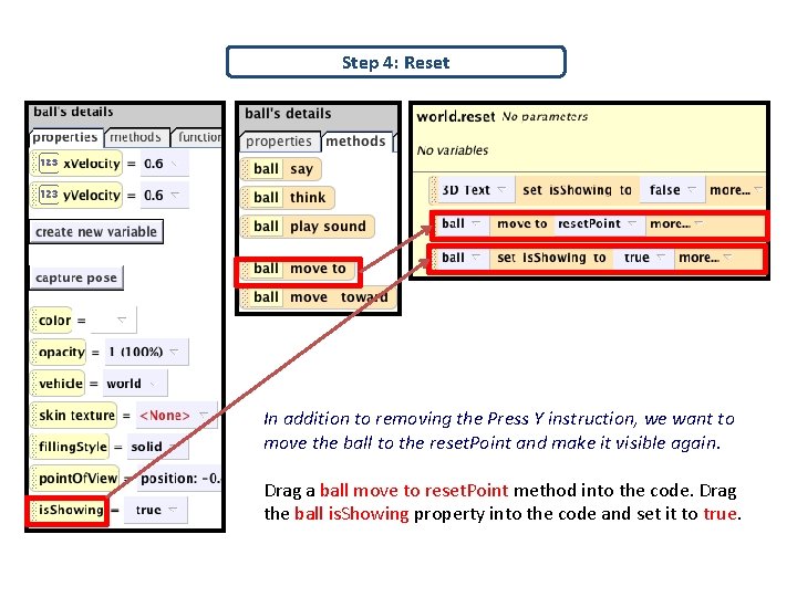 Step 4: Reset In addition to removing the Press Y instruction, we want to