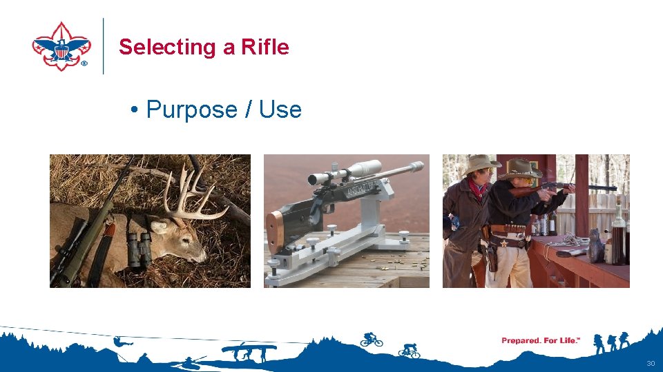Selecting a Rifle • Purpose / Use 30 