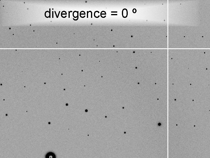 divergence = 0 º 