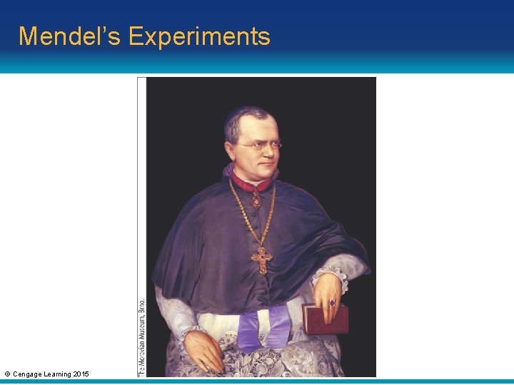 Mendel’s Experiments © Cengage Learning 2015 