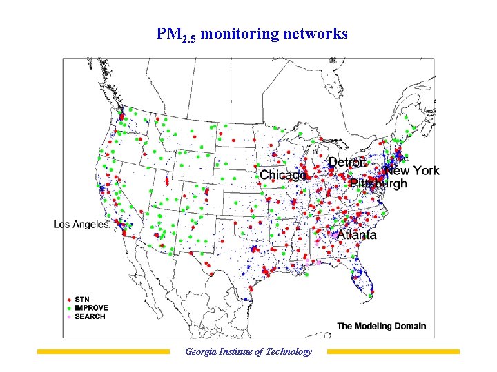 PM 2. 5 monitoring networks Georgia Institute of Technology 