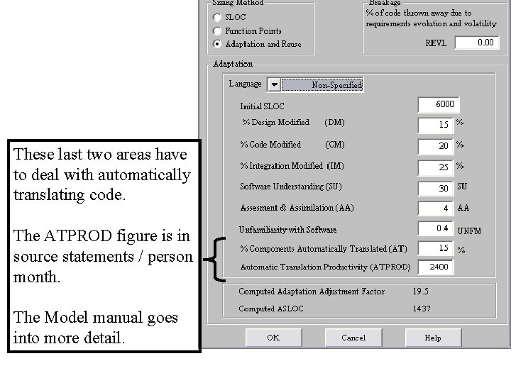 These last two areas have to deal with automatically translating code. The ATPROD figure