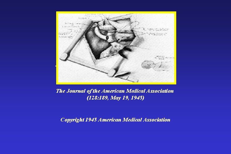  The Journal of the American Medical Association (128: 189, May 19, 1945) Copyright