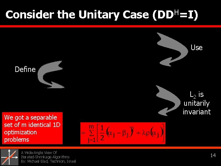 Consider the Unitary Case (DDH=I) Use Define We got a separable set of m