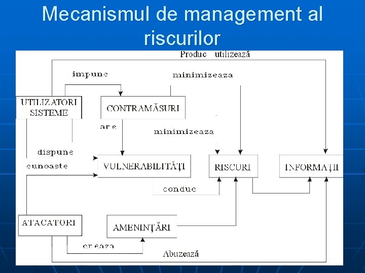 Mecanismul de management al riscurilor 