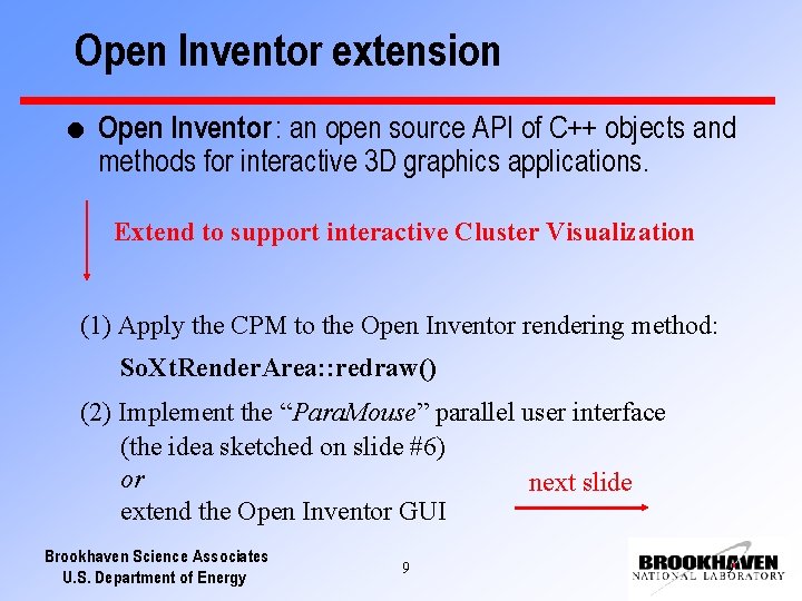Open Inventor extension l Open Inventor : an open source API of C++ objects
