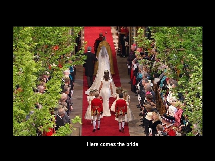 Here comes the bride 