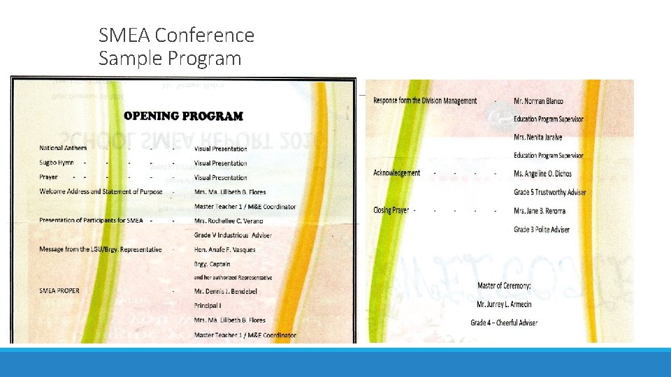 SMEA Conference Sample Program 