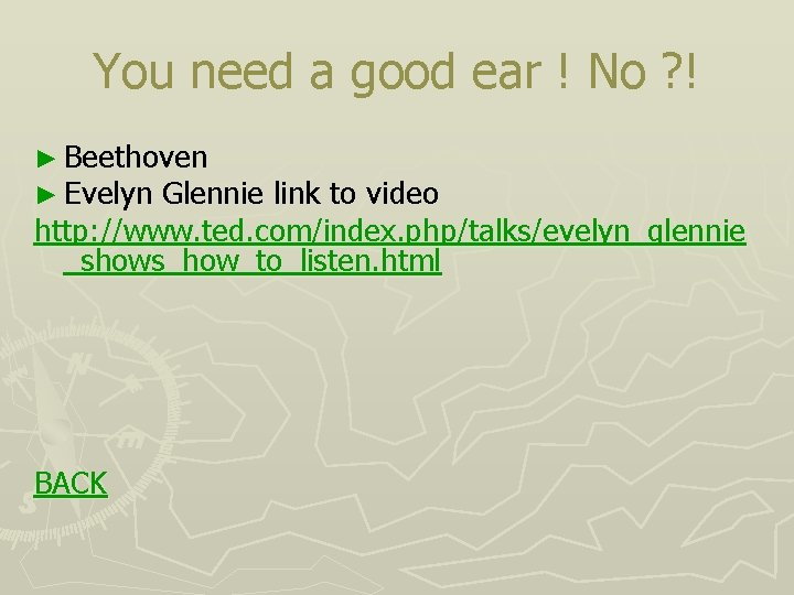 You need a good ear ! No ? ! ► Beethoven ► Evelyn Glennie