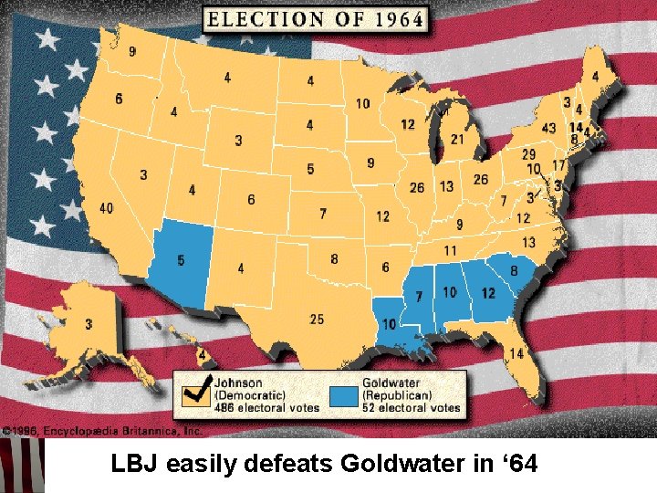 LBJ easily defeats Goldwater in ‘ 64 