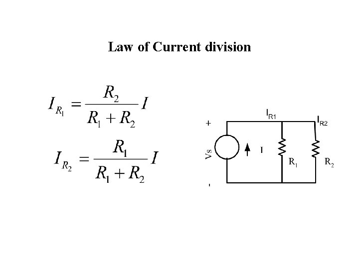 Law of Current division 