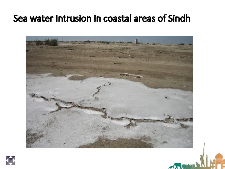 Sea water Intrusion in coastal areas of Sindh 