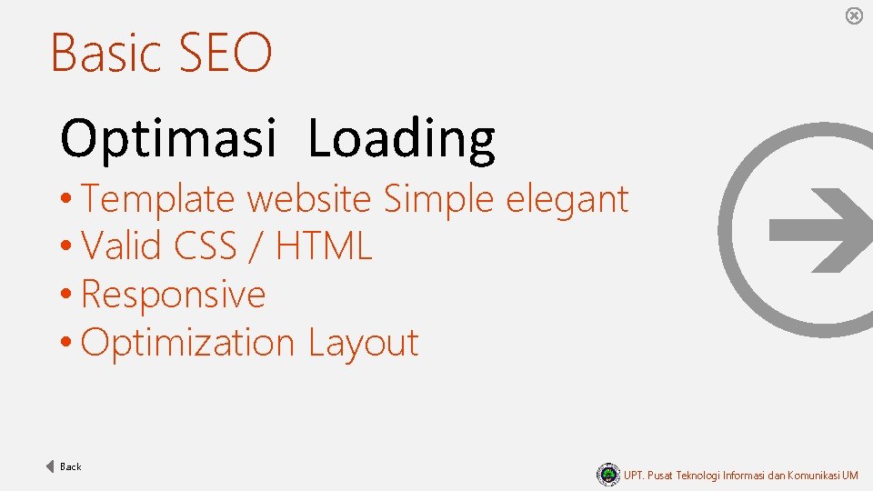 Basic SEO Optimasi Loading • Template website Simple elegant • Valid CSS / HTML