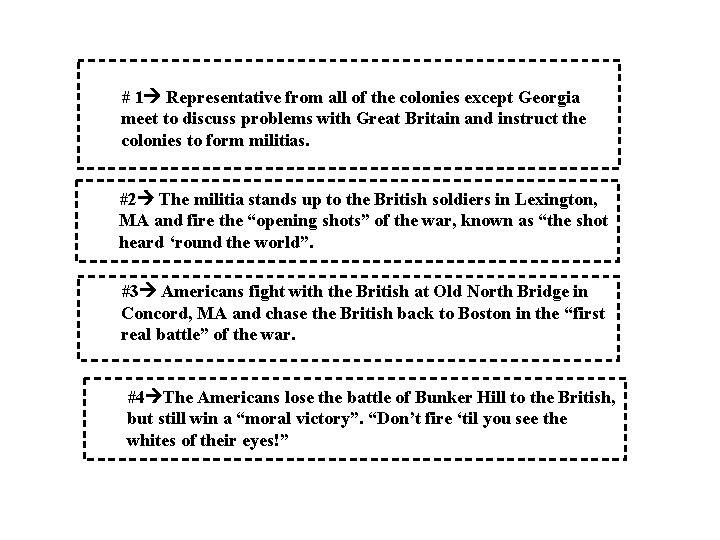 # 1 Representative from all of the colonies except Georgia meet to discuss problems