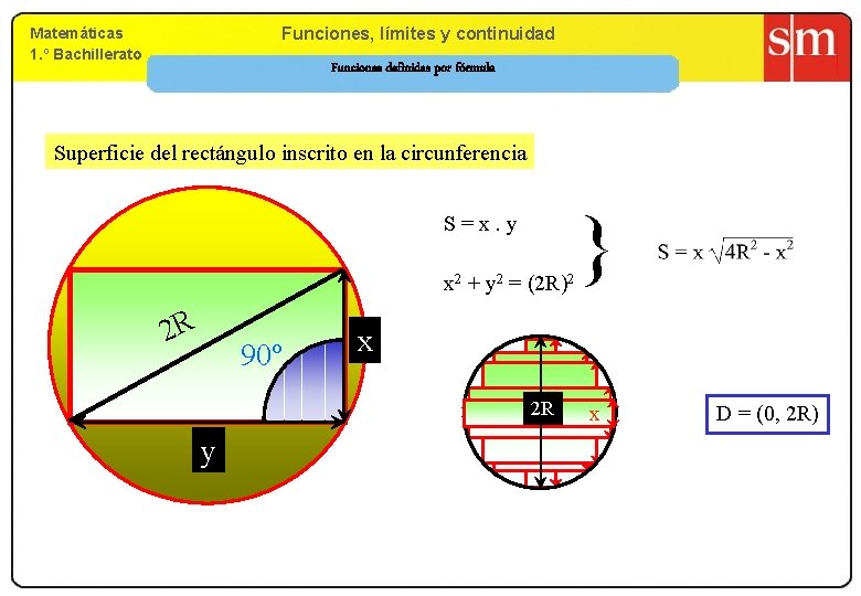 Matemáticas 1. º Bachillerato 9. Funciones, límites yy continuidad 1. º Bachillerato Funciones definidas