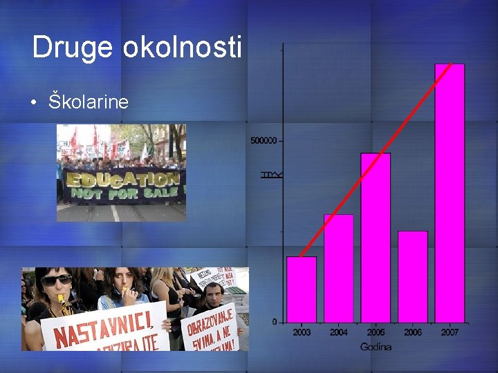 Druge okolnosti • Školarine 