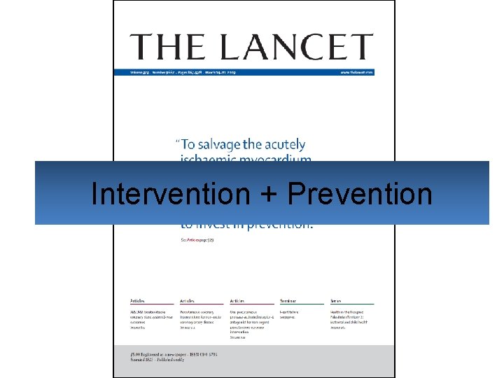 Intervention + Prevention 