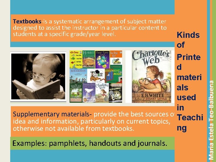 Kinds of Printe d materi als used in Supplementary materials- provide the best sources
