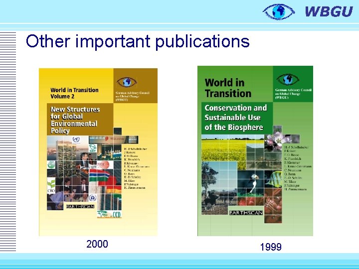 Other important publications 2000 1999 