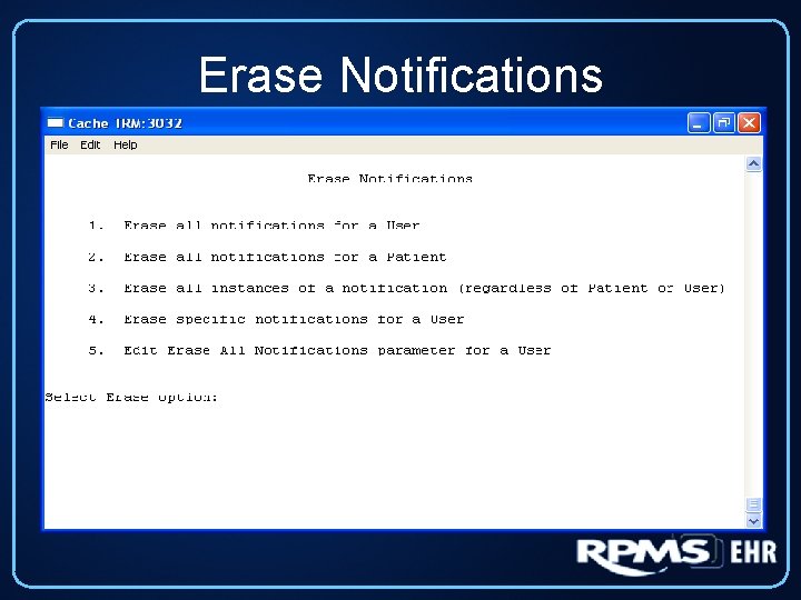 Erase Notifications 