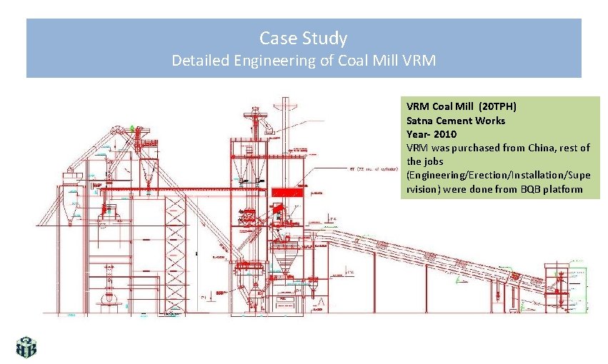 Case Study Detailed Engineering of Coal Mill VRM Coal Mill (20 TPH) Satna Cement