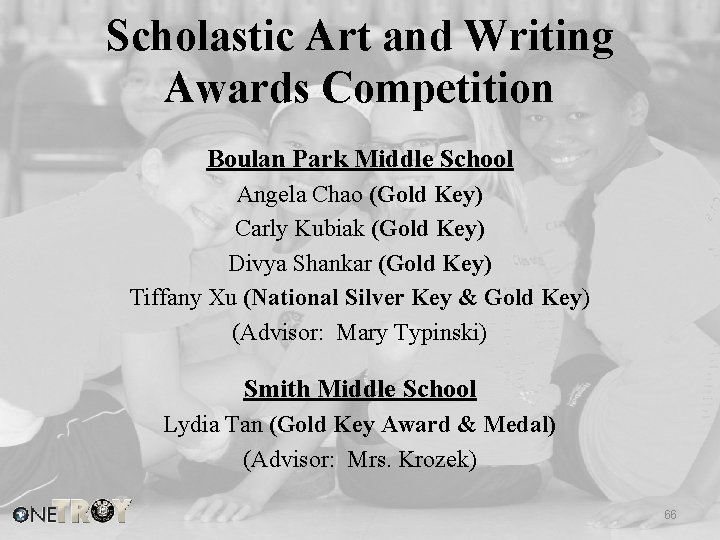 Scholastic Art and Writing Awards Competition Boulan Park Middle School Angela Chao (Gold Key)