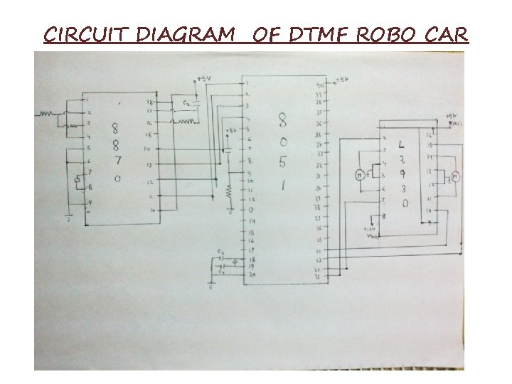 CIRCUIT DIAGRAM OF DTMF ROBO CAR 