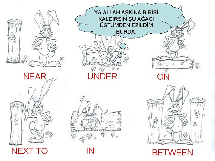 YA ALLAH AŞKINA BİRİSİ KALDIRSIN ŞU AĞACI ÜSTÜMDEN. EZİLDİM BURDA. NEAR NEXT TO UNDER