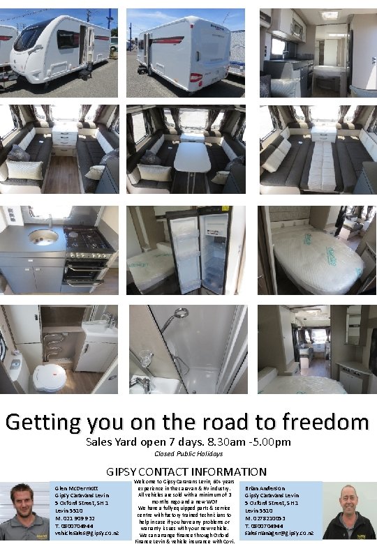 Getting you on the road to freedom Sales Yard open 7 days. 8. 30