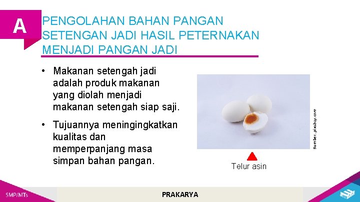  • Makanan setengah jadi adalah produk makanan yang diolah menjadi makanan setengah siap