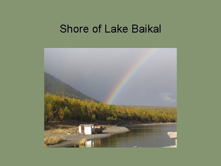 Shore of Lake Baikal 