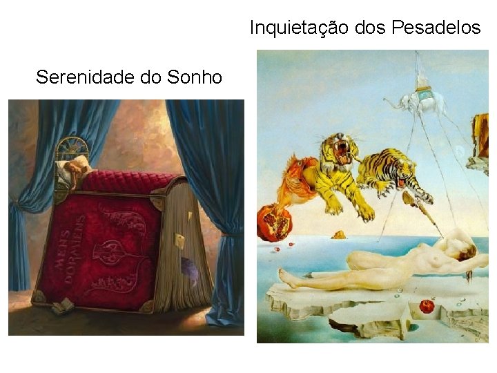 Inquietação dos Pesadelos Serenidade do Sonho 