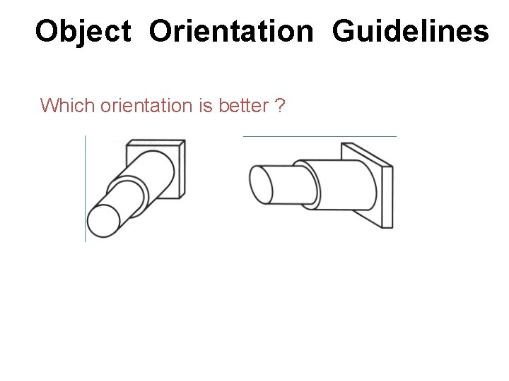 Object Orientation Guidelines Which orientation is better ? 
