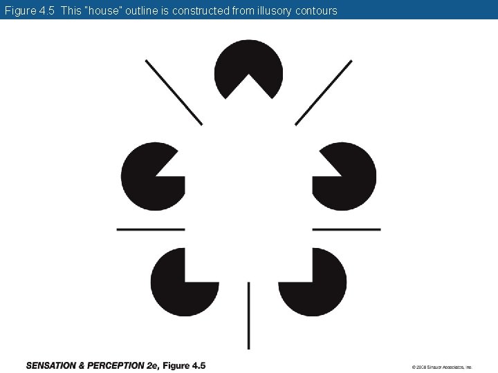 Figure 4. 5 This “house” outline is constructed from illusory contours 