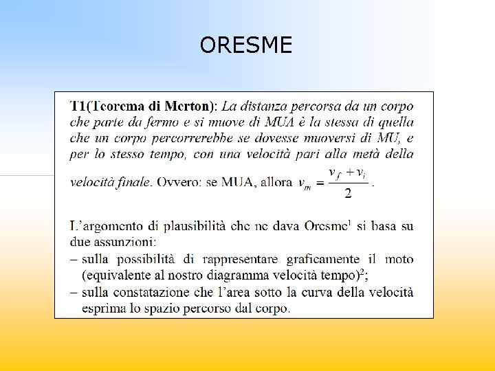 ORESME 