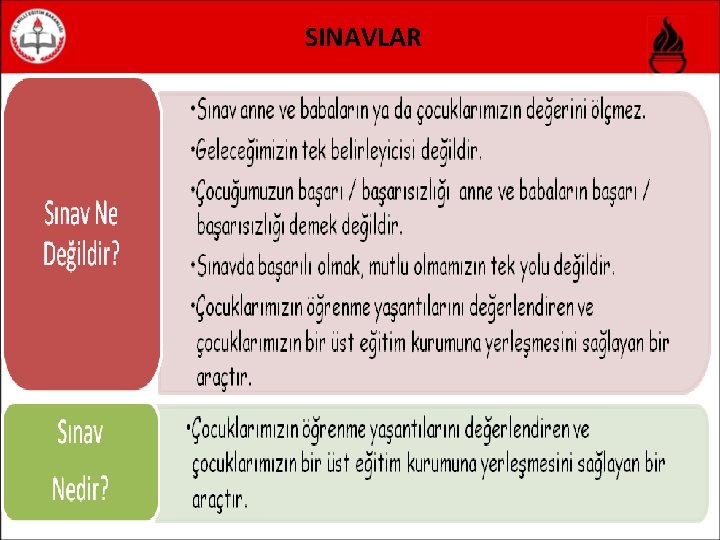 SINAVLAR 