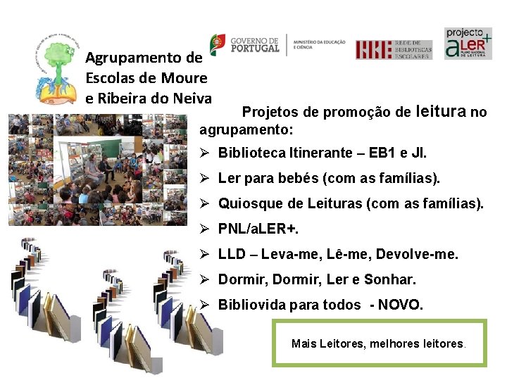 Agrupamento de Escolas de Moure e Ribeira do Neiva Projetos de promoção de leitura