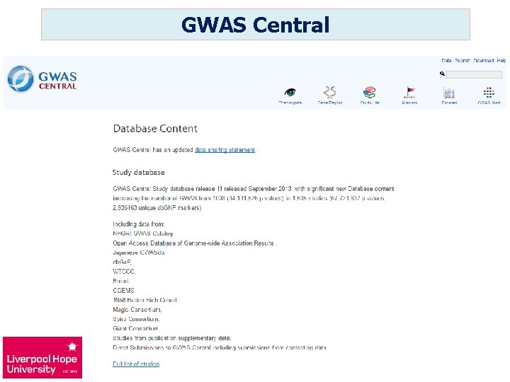 GWAS Central 