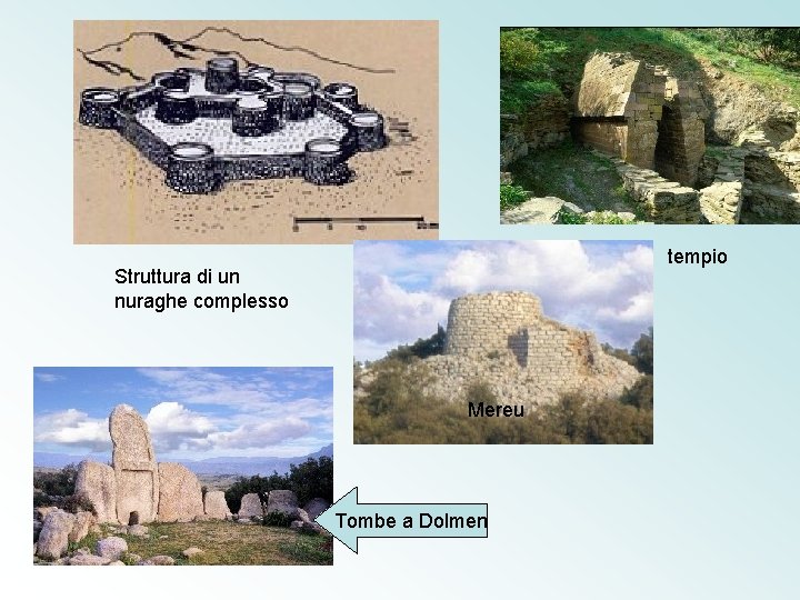 tempio Struttura di un nuraghe complesso Mereu Tombe a Dolmen 