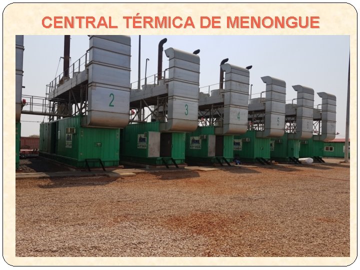 CENTRAL TÉRMICA DE MENONGUE 