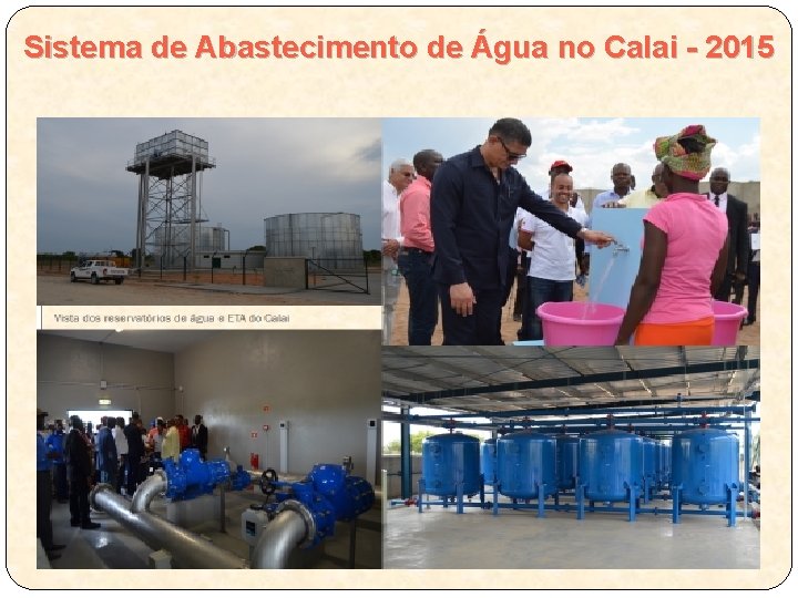 Sistema de Abastecimento de Água no Calai - 2015 